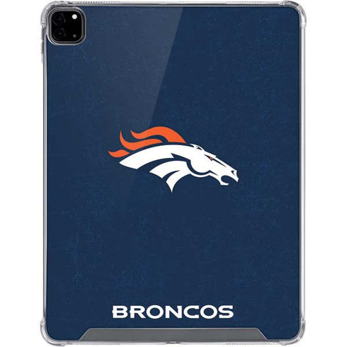 NFL Denver Broncos - Distressed iPad Pro 12.9in (2020) Clear Case