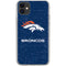 NFL Denver Broncos - Distressed iPhone 11 Clear Case