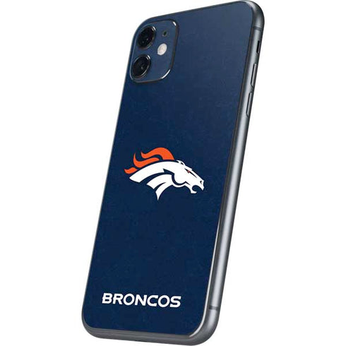 NFL Denver Broncos - Distressed iPhone 11 Skin