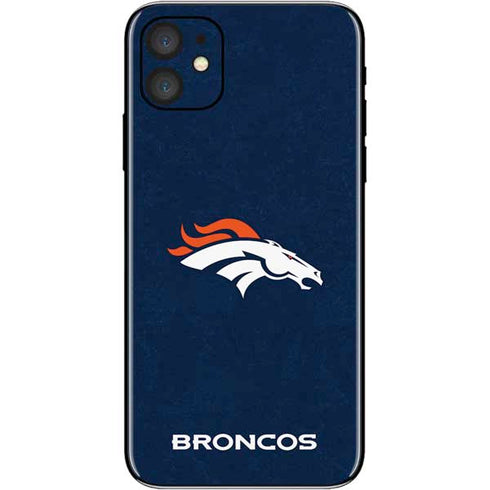 NFL Denver Broncos - Distressed iPhone 11 Skin
