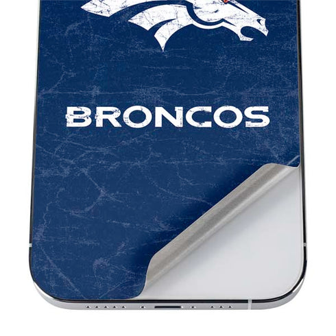 NFL Denver Broncos - Distressed iPhone 12 Pro Max Skin