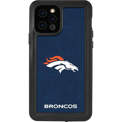 NFL Denver Broncos - Distressed iPhone 12 Pro Waterproof Case