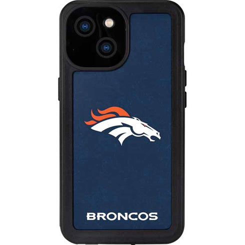 NFL Denver Broncos - Distressed iPhone 13 Mini Waterproof Case