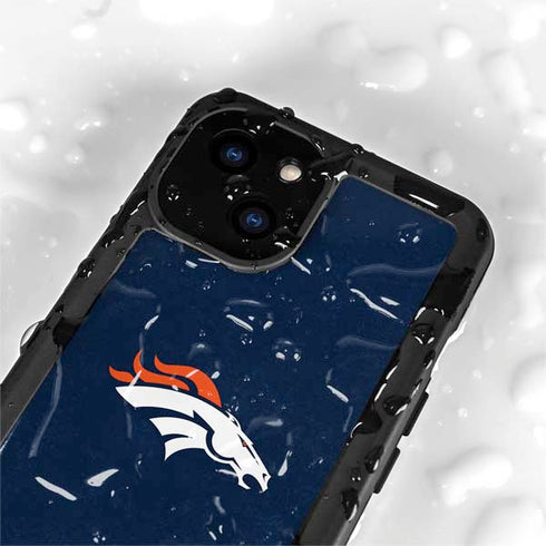 NFL Denver Broncos - Distressed iPhone 13 Mini Waterproof Case