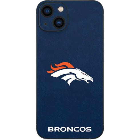 NFL Denver Broncos - Distressed iPhone 14 Plus Skin