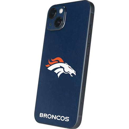 NFL Denver Broncos - Distressed iPhone 15 Plus Skin