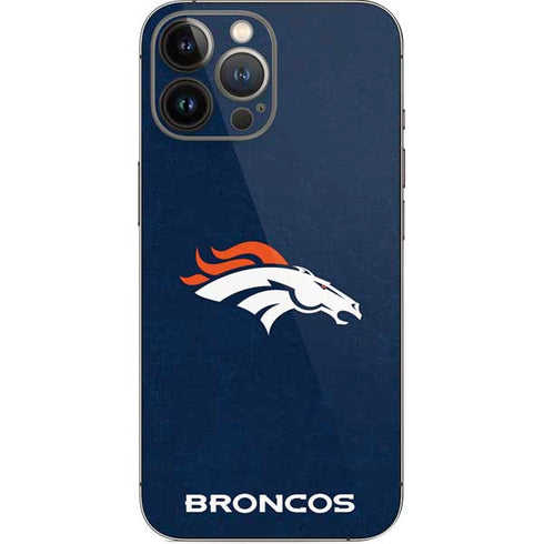 NFL Denver Broncos - Distressed iPhone 14 Pro Max Skin