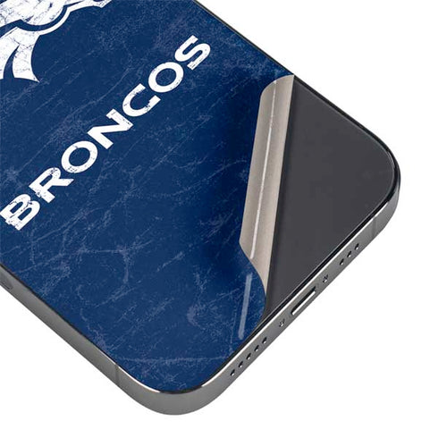 NFL Denver Broncos - Distressed iPhone 15 Pro Skin