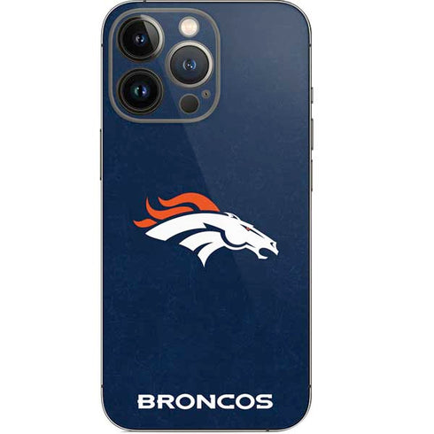 NFL Denver Broncos - Distressed iPhone 15 Pro Skin