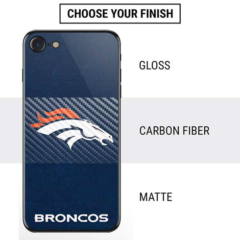 NFL Denver Broncos - Distressed iPhone SE (2nd & 3rd Gen) Skin