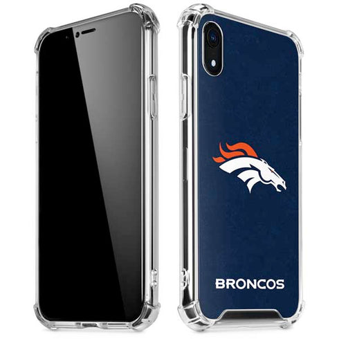 NFL Denver Broncos - Distressed iPhone XR Clear Case