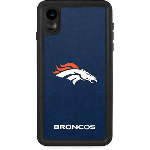 NFL Denver Broncos - Distressed iPhone XR Waterproof Case