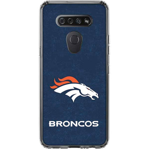 NFL Denver Broncos - Distressed LG K51/Q51 Clear Case