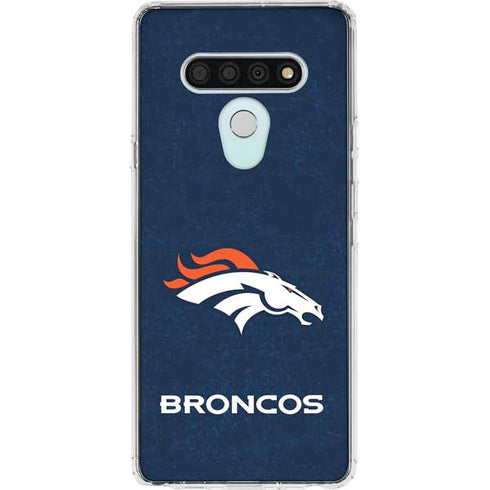 NFL Denver Broncos - Distressed LG Stylo 6 Clear Case