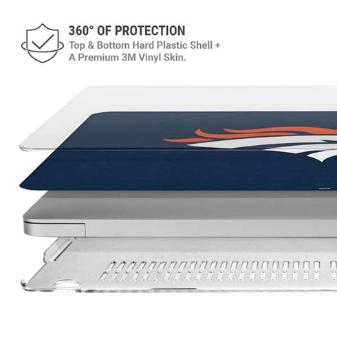 NFL Denver Broncos - Distressed MacBook Air 15in (2023-2025) Case plus Skin