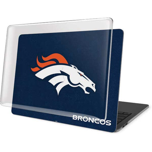 NFL Denver Broncos - Distressed MacBook Pro 15in (2016-19) Case plus Skin