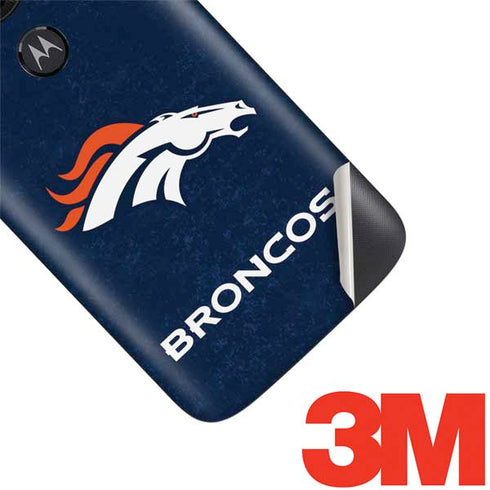 NFL Denver Broncos - Distressed Moto E5 Play Skin