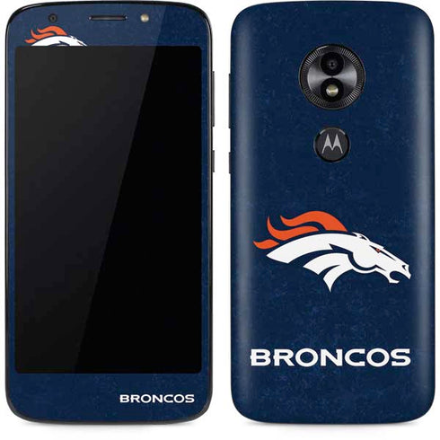 NFL Denver Broncos - Distressed Moto E5 Play Skin