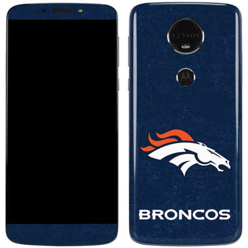 NFL Denver Broncos - Distressed Moto E5 Plus Skin