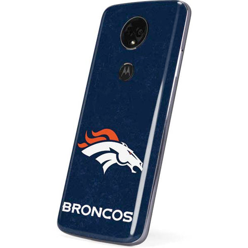 NFL Denver Broncos - Distressed Moto E5 Plus Skin