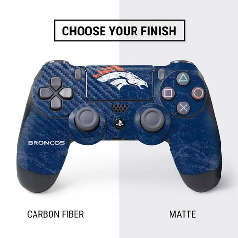 NFL Denver Broncos - Distressed PS4 Controller Skin
