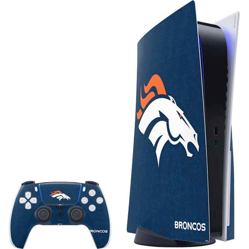 NFL Denver Broncos - Distressed PS5 Bundle Skin