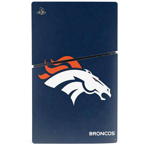 NFL Denver Broncos - Distressed PS5 Slim Digital Edition Bundle Skin