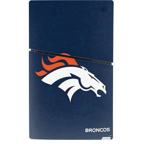 NFL Denver Broncos - Distressed PS5 Slim Digital Edition Bundle Skin