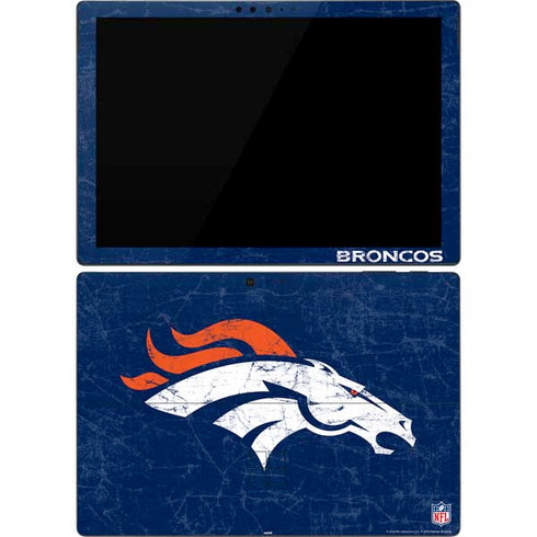 NFL Denver Broncos - Distressed Surface Pro 7 Skin