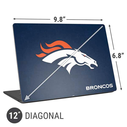 NFL Denver Broncos - Distressed Universal Laptop 12in (9.8 x 6.8in) Skin
