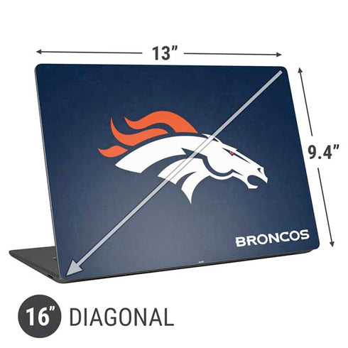 NFL Denver Broncos - Distressed Universal Laptop 16in (13 x 9.4in) Skin