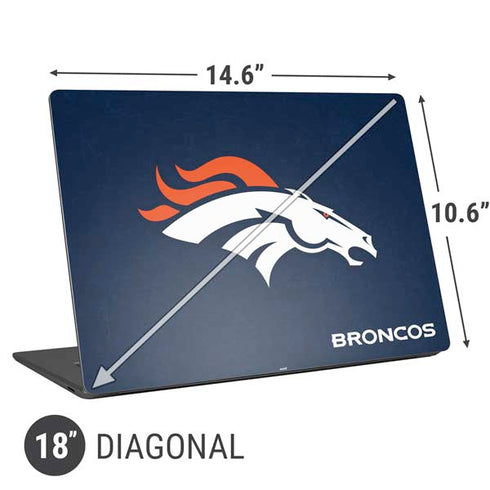 NFL Denver Broncos - Distressed Universal Laptop 18in (14.6 x 10.6in) Skin