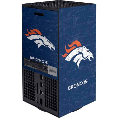 NFL Denver Broncos - Distressed Xbox Series X Bundle Skin
