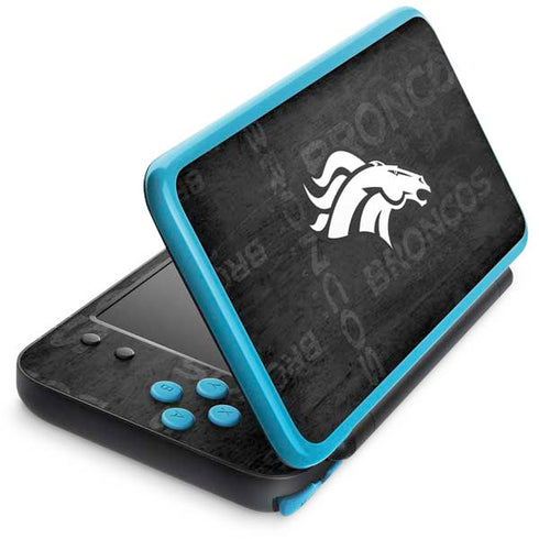 NFL Denver Broncos Black & White Nintendo 2DS XL (2017) Skin