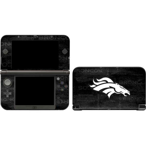 NFL Denver Broncos Black & White 3DS XL 2015 Skin