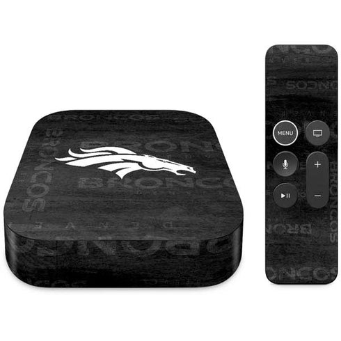 NFL Denver Broncos Black & White Apple TV Skin