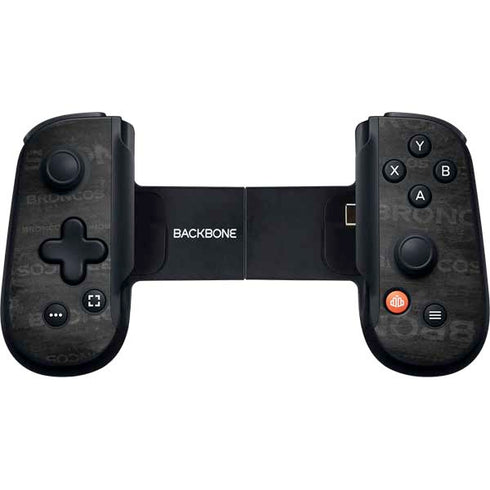 NFL Denver Broncos Black & White Backbone One for iPhone Game Controller Skin