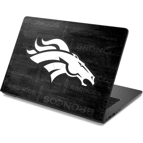 NFL Denver Broncos Black & White Dell Chromebook Skin