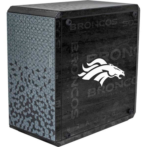 NFL Denver Broncos Black & White Cooler Master MasterBox Q300L Mini Tower Skin