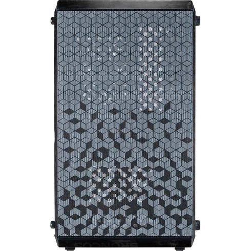 NFL Denver Broncos Black & White Cooler Master MasterBox Q300L Mini Tower Skin