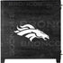 NFL Denver Broncos Black & White Corsair 4000D Tempered Glass Mid-Tower ATX Case Skin