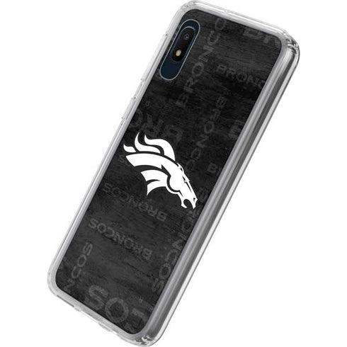 NFL Denver Broncos Black & White Galaxy A10e Clear Case
