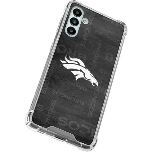 NFL Denver Broncos Black & White Galaxy A13 5G Clear Case