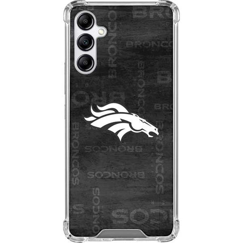 NFL Denver Broncos Black & White Galaxy A15 5G Clear Case