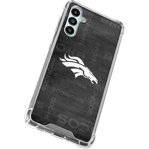 NFL Denver Broncos Black & White Galaxy A15 5G Clear Case