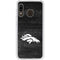 NFL Denver Broncos Black & White Galaxy A20 Clear Case