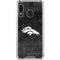 NFL Denver Broncos Black & White Galaxy A30 Clear Case