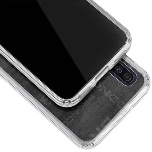 NFL Denver Broncos Black & White Galaxy A50 Clear Case