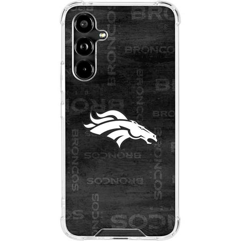 NFL Denver Broncos Black & White Galaxy A54 5G Clear Case