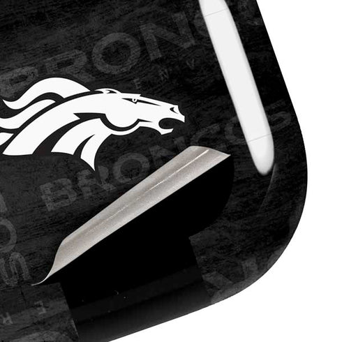 NFL Denver Broncos Black & White Galaxy Buds Pro Skin